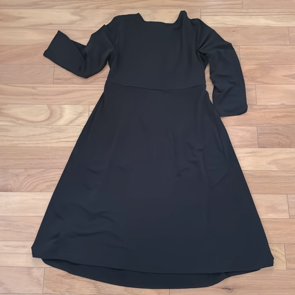 Motherhood | black midi maternity dress | size S - Picture 4 of 5